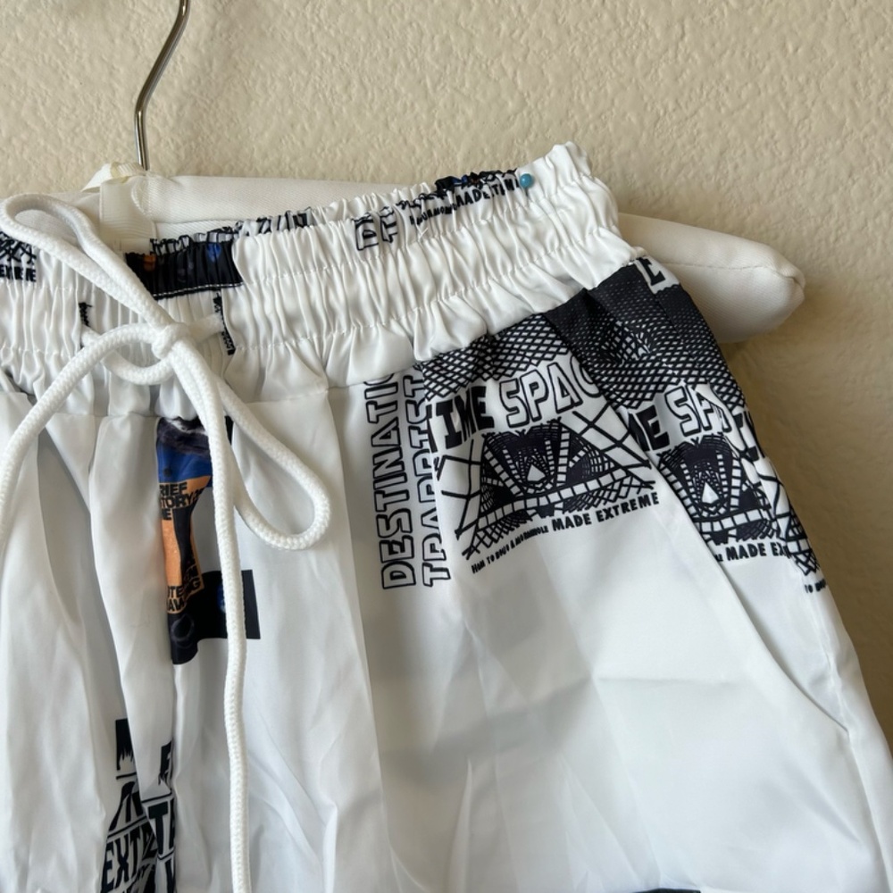 Sports Shorts With Back Pockets Tie Waist Time Space Made Extreme by Shein Small - Picture 5 of 12